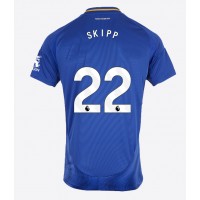 Fotbalové Dres Leicester City Oliver Skipp #22 Domácí 2024-25 Krátký Rukáv